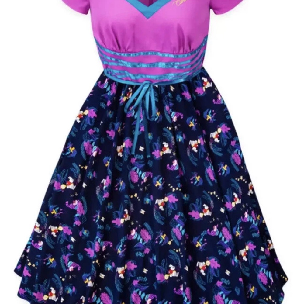 NWT Disney parks Dress Shop Alice in Wonderland Rockabilly women Retro Dress